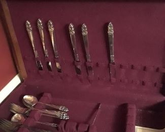 Silverplated flatware by Rogers