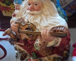 Santa cookie jar