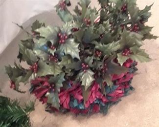 Decorative holly sprigs