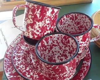 Graniteware in red