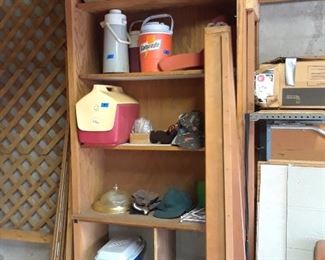 Coolers and camping items
