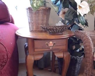Oak side table