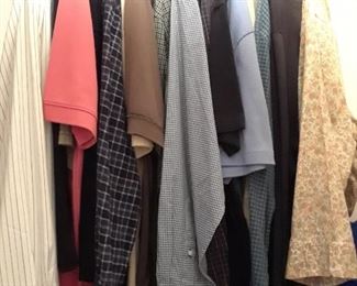 Lots of men's shirts