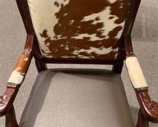 TWO COWHIDE CHAIRS