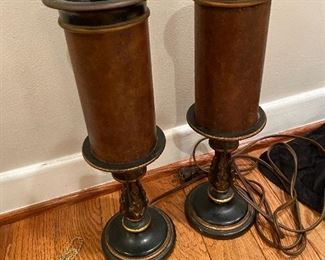 Antique buffet lamps