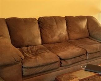 Super comfy Ultra suede couch 