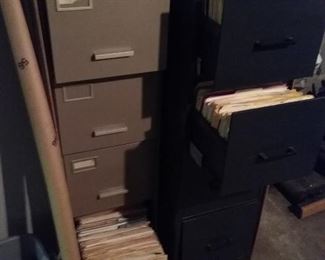 FILING CABINETS FULL OF GENEALOGY HISTORY MANY FAMILIES 