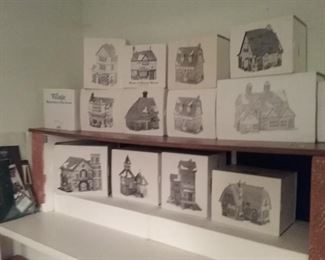 LOTS OF DEPT 56 HOUSES & VILLAGES IN BOXES