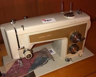 Vintage Sears sewing machine and sewing table
