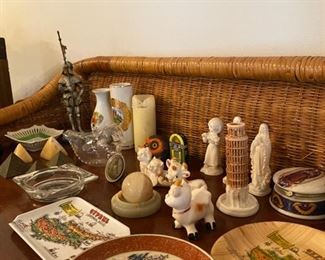 Unique, collectible objects from world travels. 