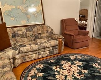 SECTIONAL IS FREE!! - Floral Rug is SOLD