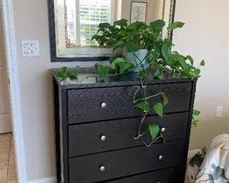 $290 ~ CRATE AND BARREL FOUR DRAWER CHEST DRAWERS 