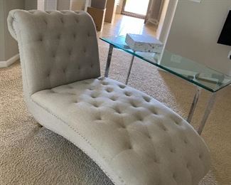 $350~ OBO~ CUSTOM UPHOLSTERED FAINTING COUCH ,. RETAIL $3,000.00