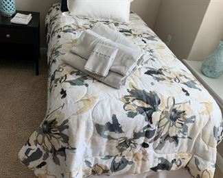 $325~ PAIR OF TWIN BEDS MATTRESS AND BOXSPRINGS AND FRAME ( MAY BE SOLD SEPARATELY )