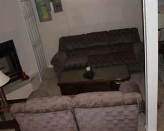 Love Seat and Sleeper Sofa Coffee Table  End Table
