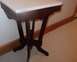 VICTORIAN TABLE w/Marble Top