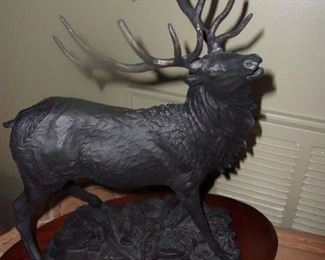 Brass Elk Figurine