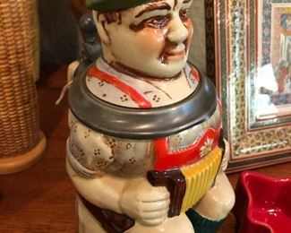 Vintage German figural beer stein