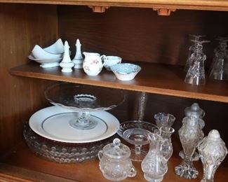lenox  and  glass  serving  pieces