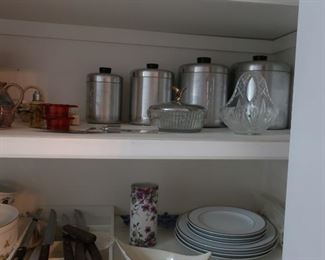 stainless  canisters, other  kitchen  items