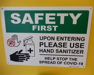 Multiple Hard Plastic Covid-19 Related Safety Signs