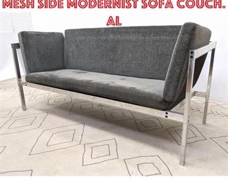 Lot 1008 POUL KJAERHOLM style Mesh Side Modernist Sofa Couch. Al
