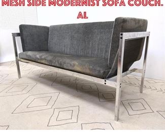 Lot 1009 POUL KJAERHOLM style Mesh Side Modernist Sofa Couch. Al