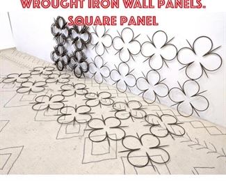 Lot 1039 12pcs Decorative Wrought Iron Wall Panels. Square panel