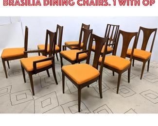 Lot 1047 Set 8 Plus 1 BROYHILL Brasilia Dining Chairs. 1 with op