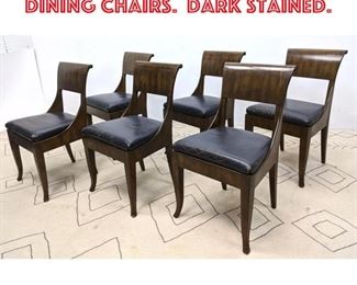 Lot 1049 Set 8 Biedermeier Style Dining Chairs. Dark Stained. 