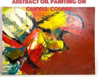 Lot 1051 MARLENE BREMER Abstract Oil Painting on Canvas. Colorf
