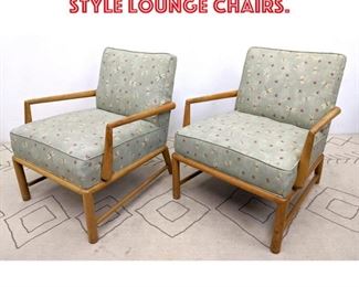 Lot 1081 Pair Robsjohn Gibbings Style Lounge Chairs. 