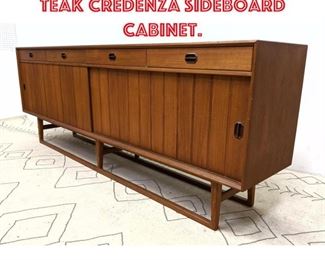 Lot 1104 SIBAST Danish Modern Teak Credenza Sideboard Cabinet.