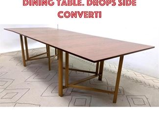 Lot 1105 BRUNO MATHASSON Maria Dining Table. Drops side converti