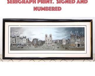 Lot 1120 MICHEL DELACROIX Serigraph Print. Signed and numbered 