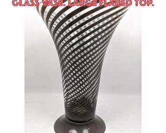 Lot 1144 Large VETRI MURANO Art Glass Vase. Large Flared top. 