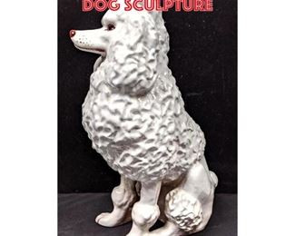 Lot 1148 Italian Pottery Poodle Dog Sculpture