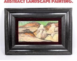 Lot 1150 Artist Signed Surrealist Abstract Landscape Painting.