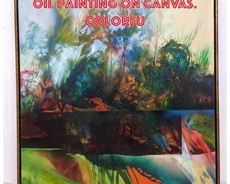 Lot 1161 Tom BLACKWELL Abstract Oil Painting on Canvas. Colorfu