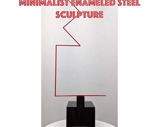 Lot 1167 Tall GEORGE D AMATO Minimalist Enameled Steel Sculpture