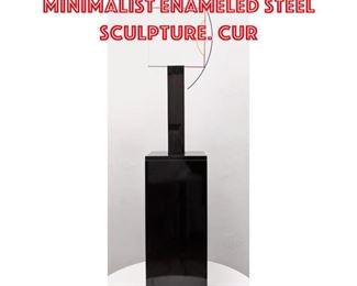 Lot 1176 GEORGE D AMATO Minimalist Enameled Steel Sculpture. Cur