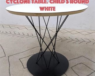 Lot 1187 ISAMU NOGUCHI Side Cyclone Table. Child s Round white 