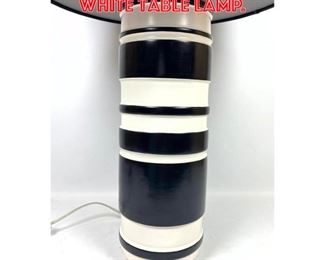 Lot 1193 KATE SPADE Black and White Table Lamp. 