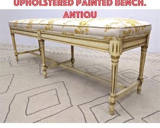 Lot 1209 CLAUDE MOULIN French Upholstered Painted Bench. Antiqu