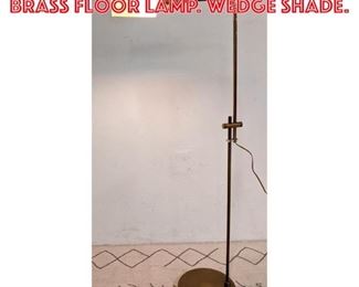Lot 1225 OMI Style adjustable Brass Floor Lamp. Wedge shade.