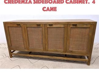 Lot 1242 Decorator Modernist Credenza Sideboard Cabinet. 4 Cane