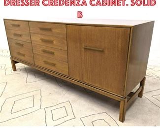 Lot 1244 JOHNSON FURNITURE Low Dresser Credenza Cabinet. Solid b