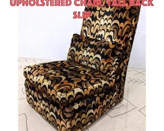 Lot 1247 Vibrant THAYER COGGIN Upholstered Chair. Tall back slip