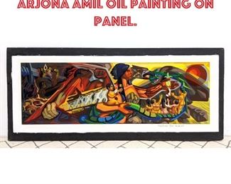 Lot 1259 PROYECTO PARA MURAL ARJONA AMIL Oil Painting on Panel. 