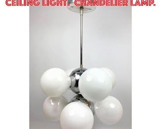 Lot 1270 Max Bill Style Pendant Ceiling Light. Chandelier Lamp.